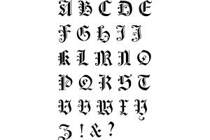 stencil Schablone Buchstaben (2)